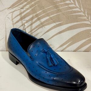 Men's Blue Tassel Loafers